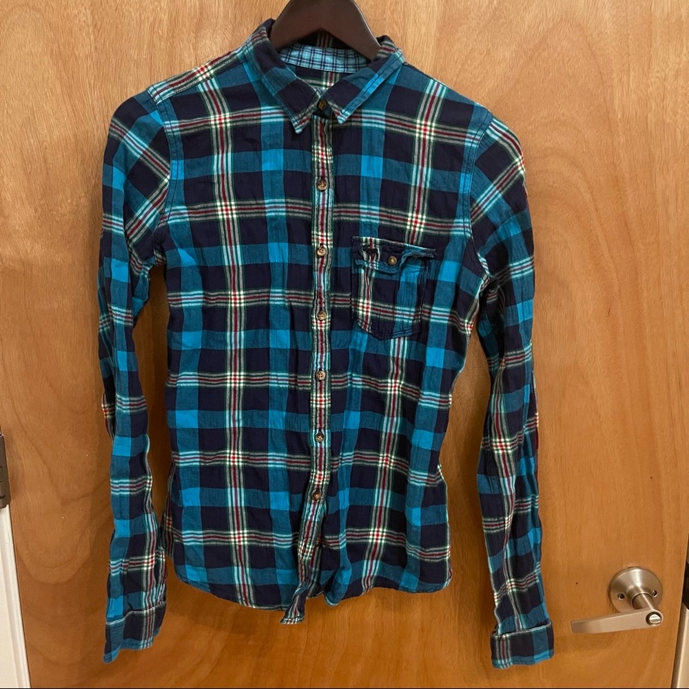 Abercrombie and Fitch Plaid Button Down Shirt